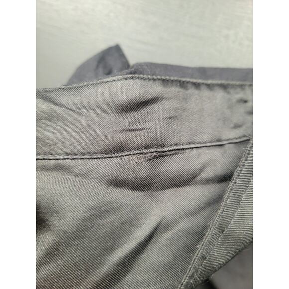 Y2k Guess Button Up Mini Shirt Dress Size M Black Utility Preppy Goth Office - Picture 8 of 12